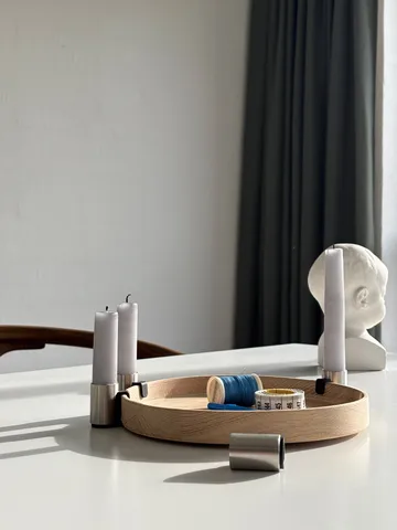 Luna adventsljusstake Ø27 cm - Ek-stål - Applicata