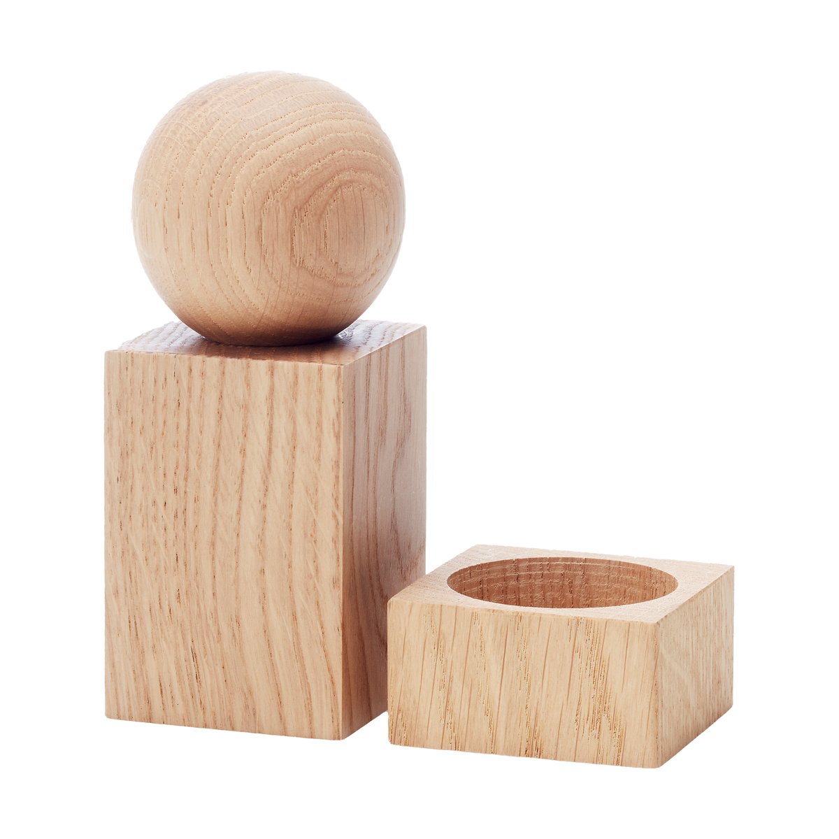 Applicata Twist kryddkvarn och saltskål Ek | Skandinavisk Design | Salt- & Pepparkvarnar | Beige