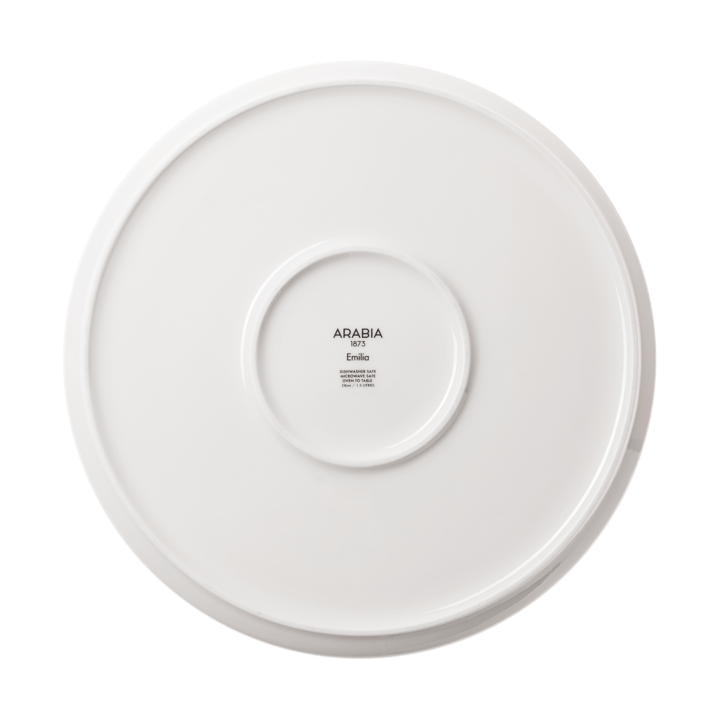 Emilia pajform Ø28 cm, Svart-vit Arabia