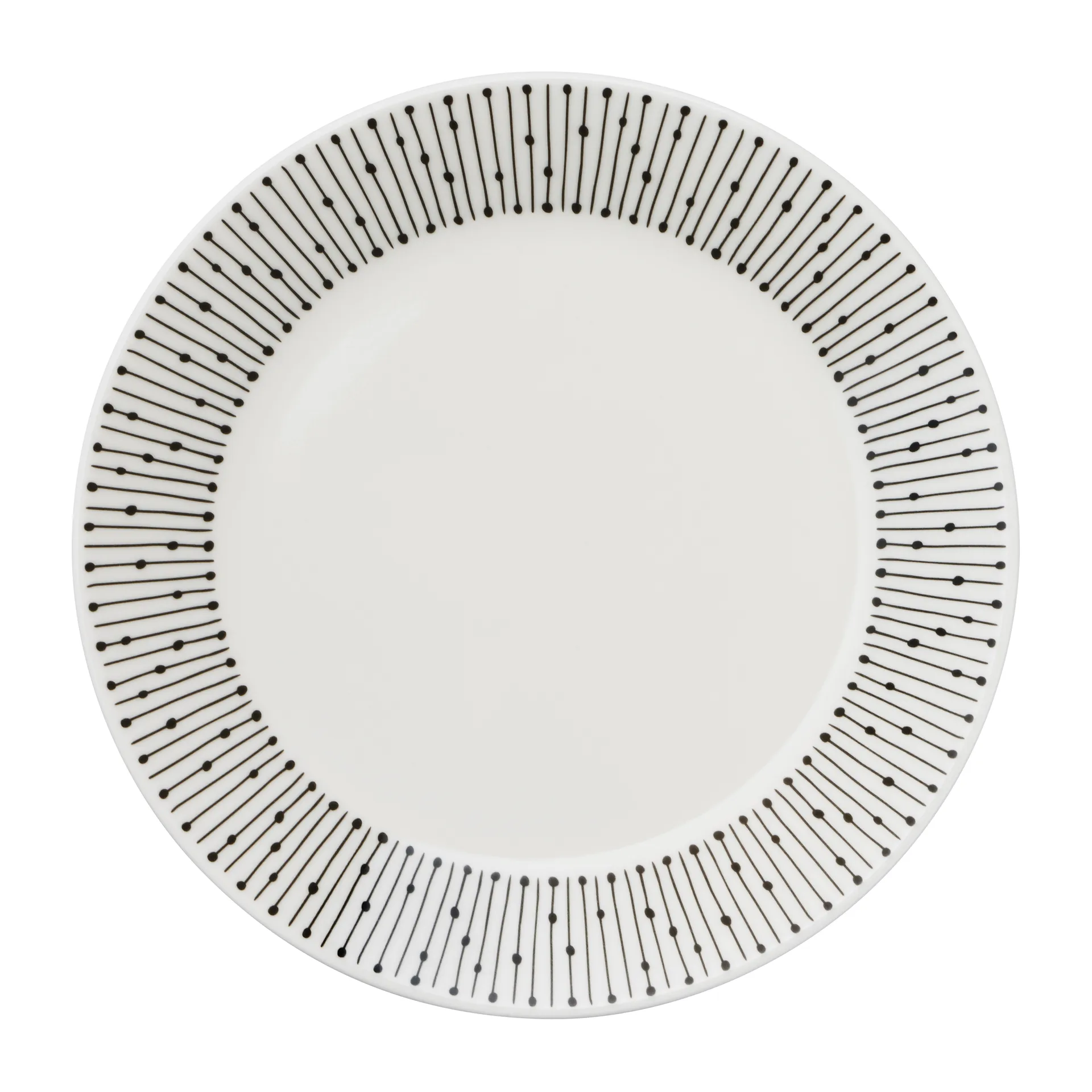 Mainio Sarastus tallrik Ø15 cm, Svart-vit Arabia