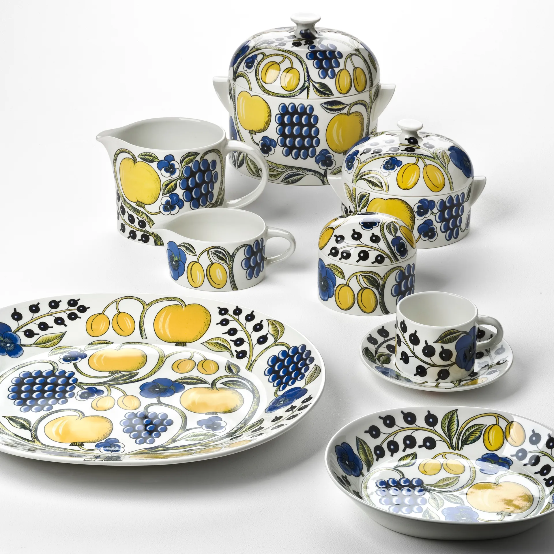 Paratiisi ask med lock, vit-flerfärgad Arabia