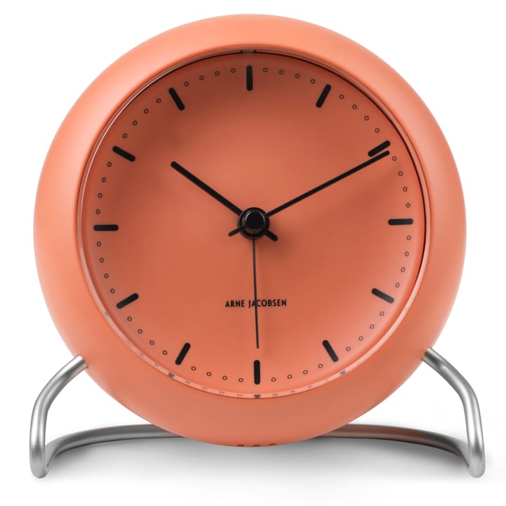 AJ City Hall bordsklocka - Pale orange - Arne Jacobsen Clocks