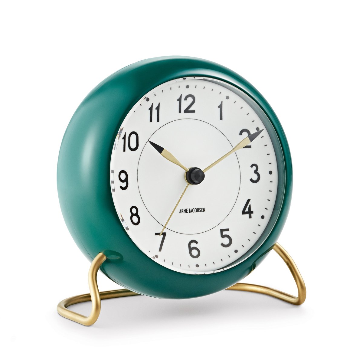 Arne Jacobsen Clocks AJ Station bordsklocka grön | Skandinavisk Design | Bordsklockor | Grön
