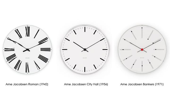 Arne Jacobsen Bankers klocka - Ø 480 mm - Arne Jacobsen Clocks