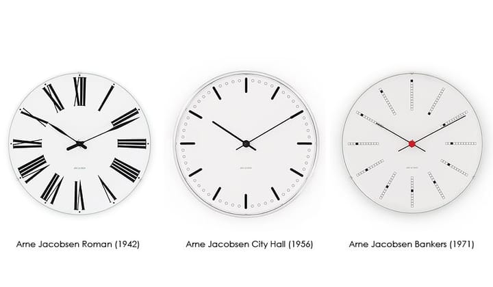 Arne Jacobsen City Hall klocka - Ø 160 mm - Arne Jacobsen Clocks