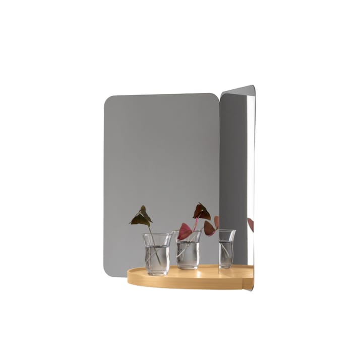 124 ° spegel - ask, medium med bricka - Artek