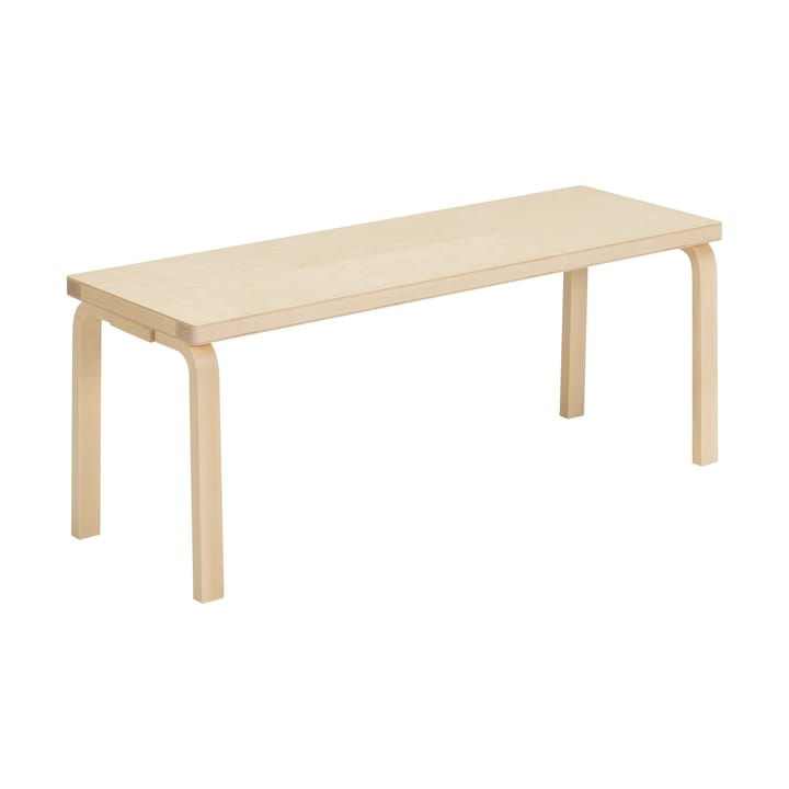 153A bänk - Solid seat natural lacquered - Artek