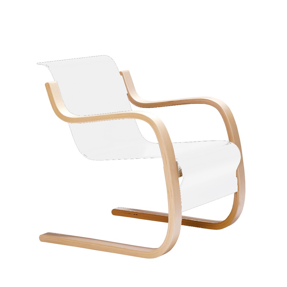Artek 42 fåtölj Vitlackerad-Björk | Skandinavisk Design | Fåtöljer & Fotpallar | Vit