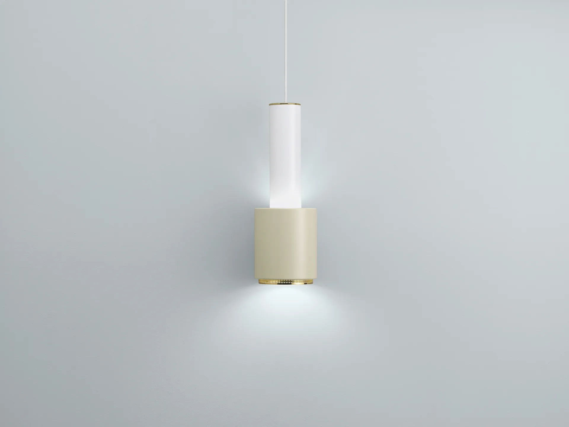 A110 pendel, Duo-tone white-linen Artek