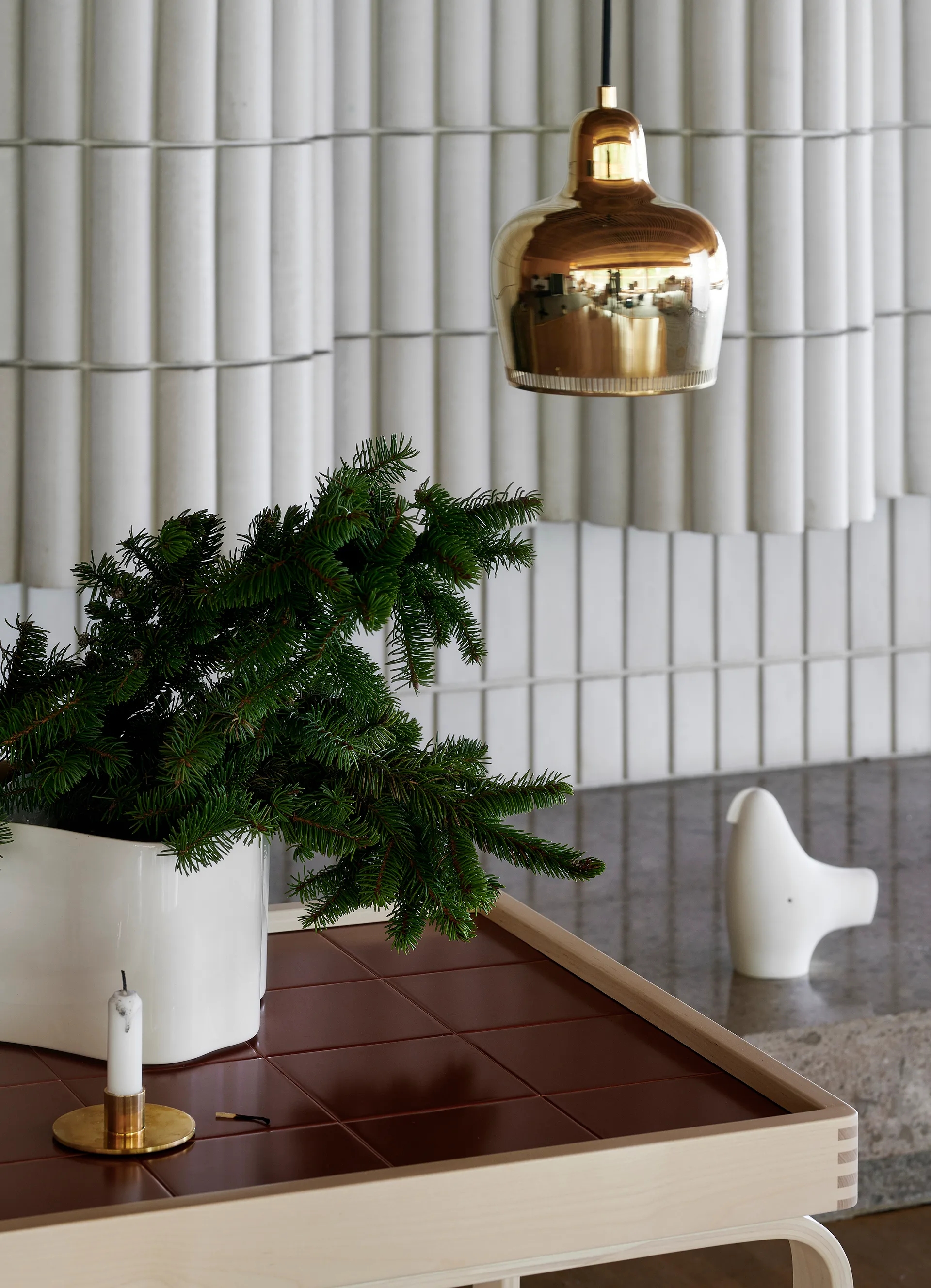 A330S Golden Bell pendel, Mässing Artek