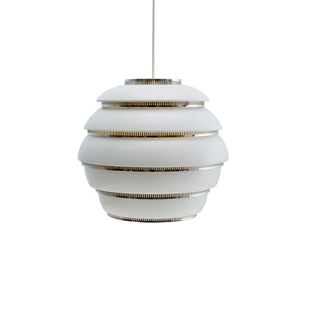 A331 Beehive pendel, Vit-Krom Artek