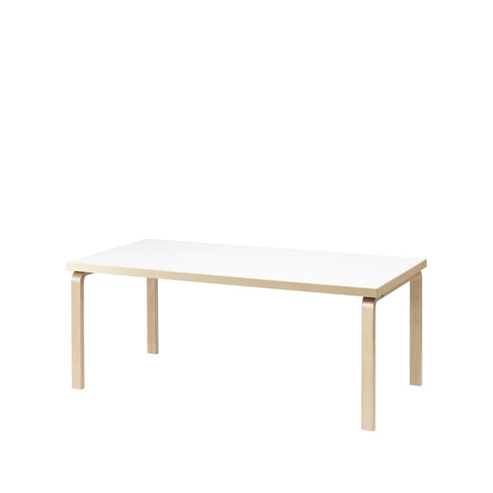 Aalto 83 matbord rektangulärt - Vit laminat-Björkben - Artek