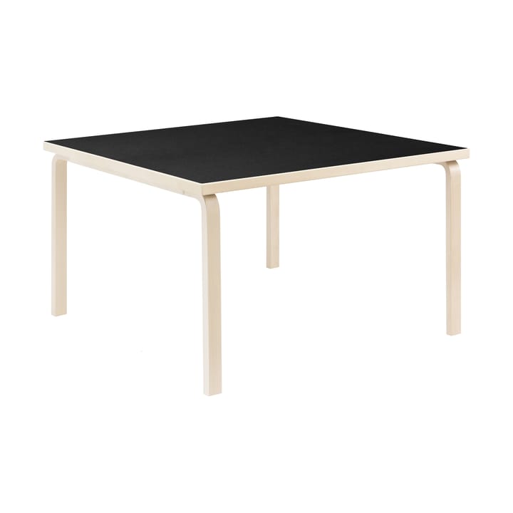 Aalto 84 matbord - Top black linoleum-natural lacquered - Artek