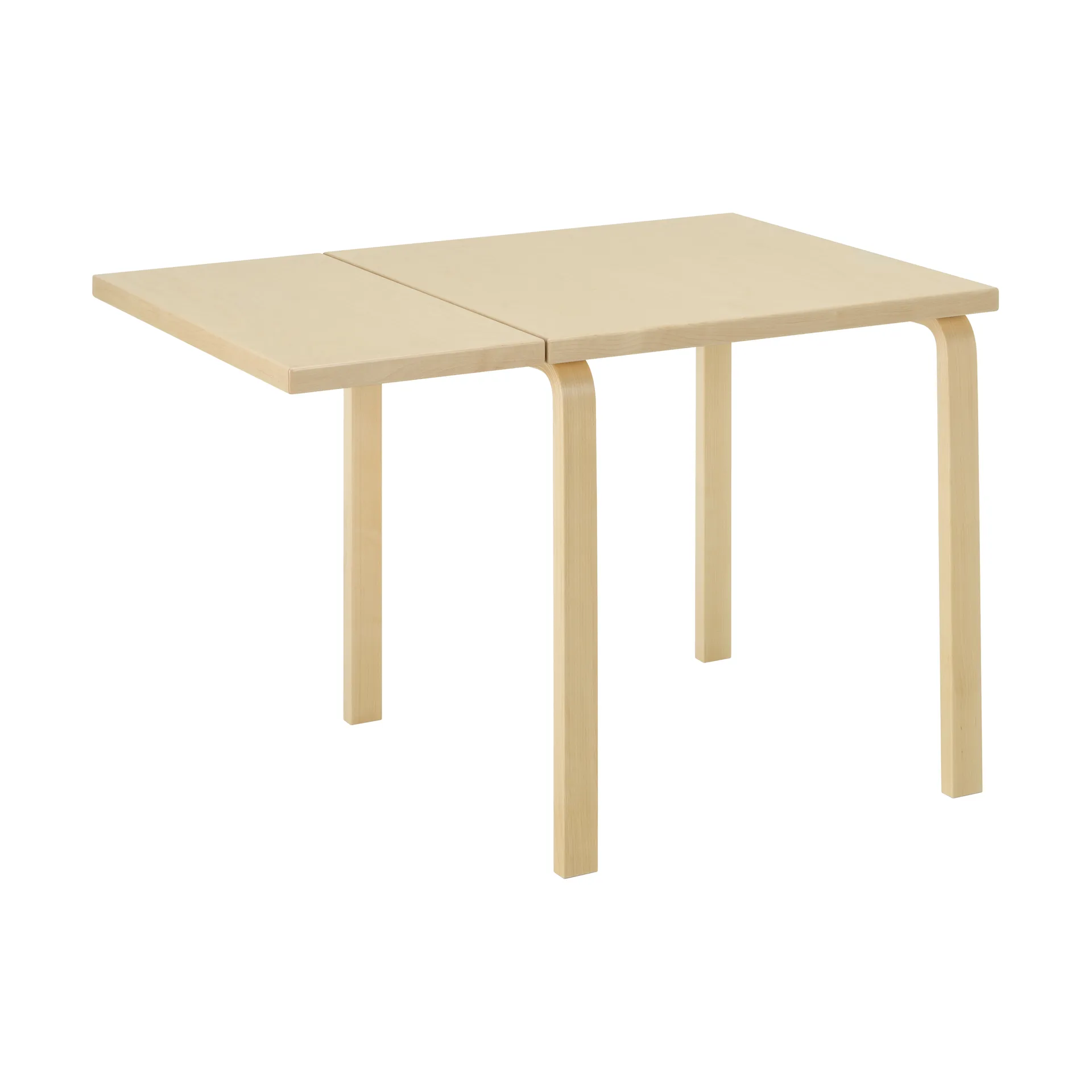 Aalto Table foldable DL81C matbord, Top birch veneer-natural lacquered Artek