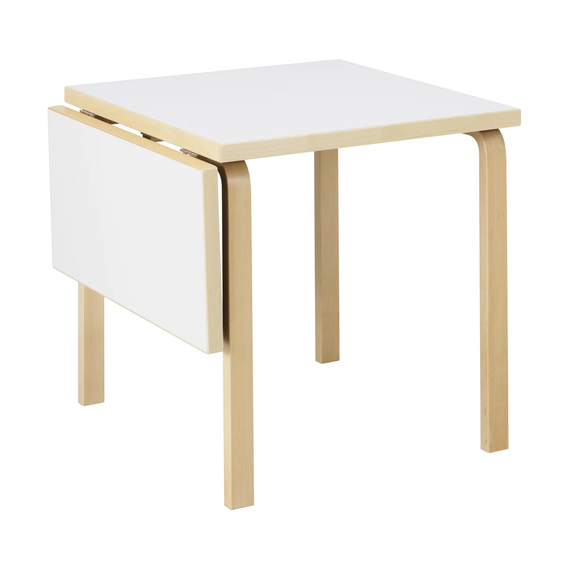 Aalto Table foldable DL81C matbord, Top IKI white HPL-natural lacquered Artek