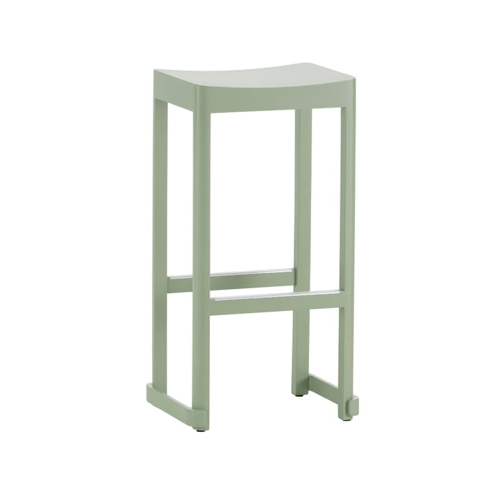 Atelier barstol - Grönlackerad björk-H75 cm - Artek