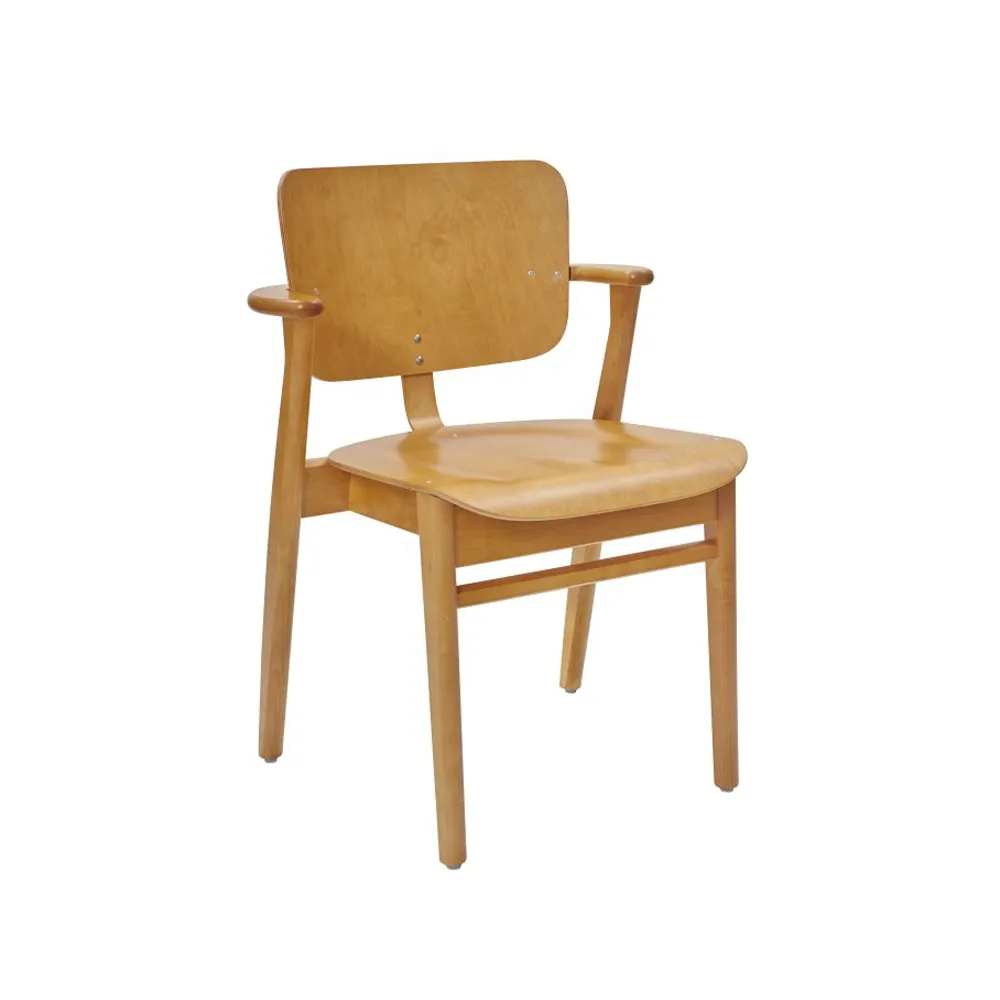 Domus stol, björk honungsbets Artek