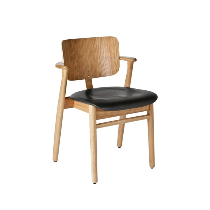 Domus stol - läder prestige svart, ekstativ - Artek