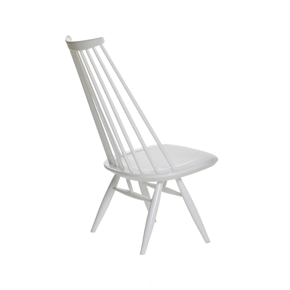 Artek Mademoiselle fåtölj Vit lackerad björk | Skandinavisk Design | Fåtöljer & Fotpallar | Vit