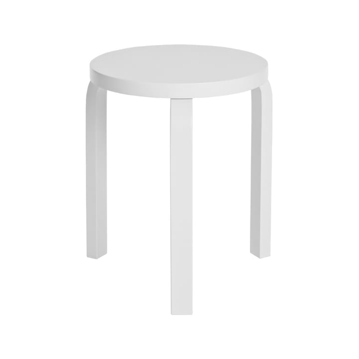 Stool 60 pall 3 st ben - Vit lack - Artek