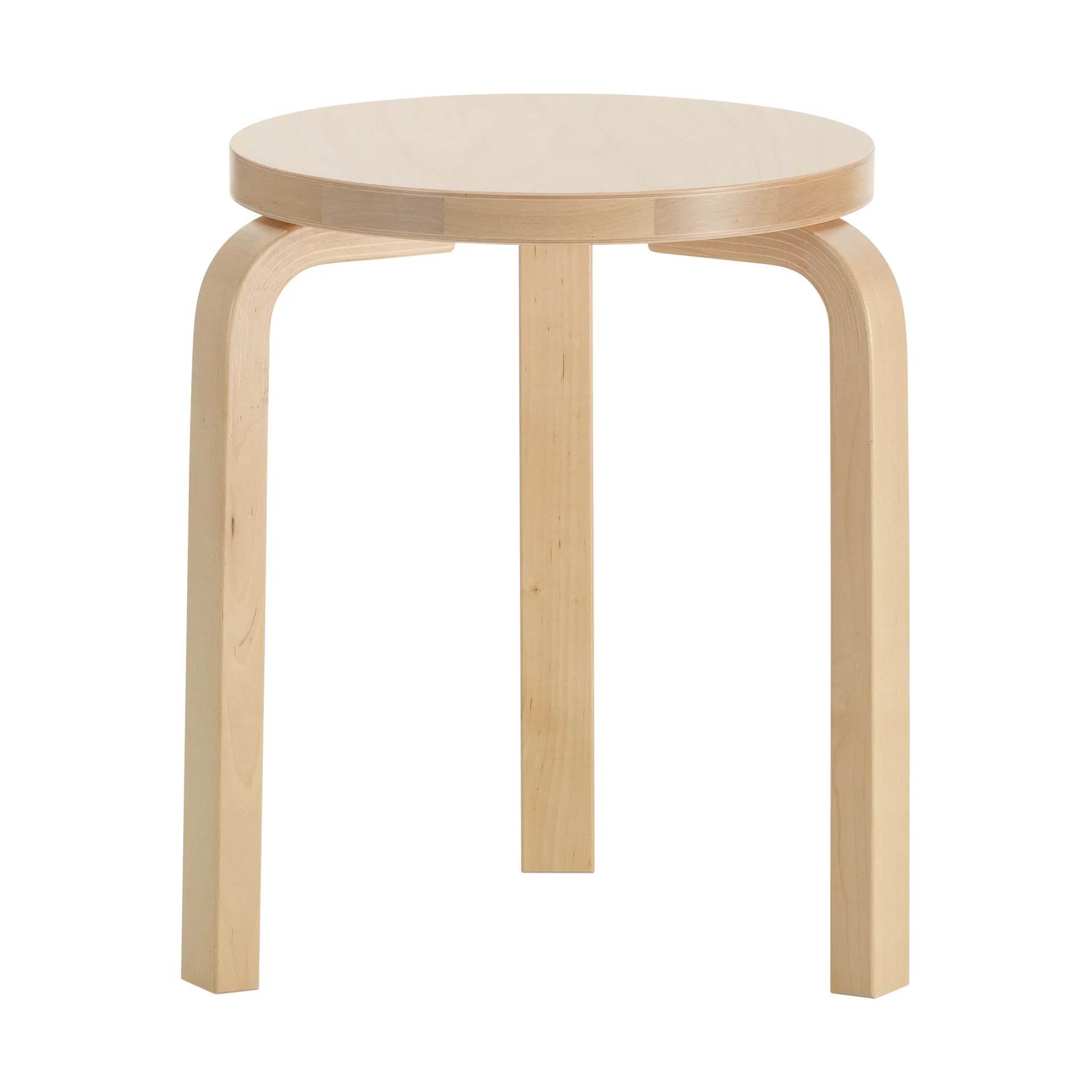 Stool 60 Villi rund pall jubileumsutgåva 90 år, Björk, Ø38x44 cm Artek