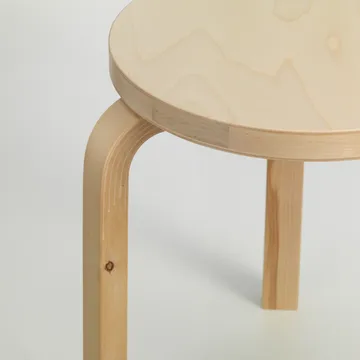 Stool 60 Villi rund pall jubileumsutgåva 90 år - Björk, Ø38x44 cm - Artek