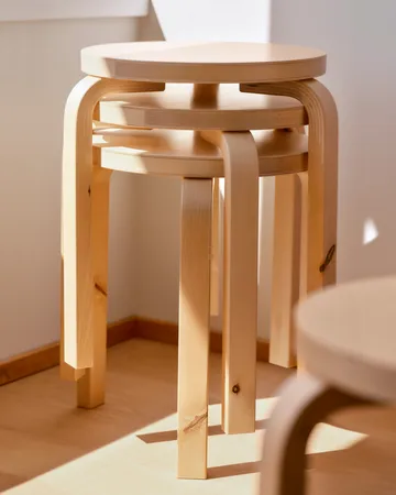 Stool 60 Villi rund pall jubileumsutgåva 90 år - Björk, Ø38x44 cm - Artek
