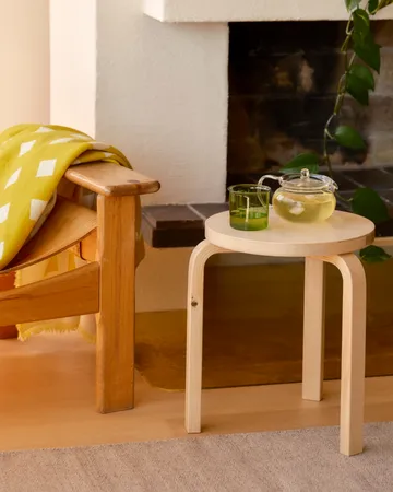 Stool 60 Villi rund pall jubileumsutgåva 90 år - Björk, Ø38x44 cm - Artek