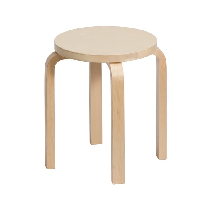 Stool E60 pall 4 st ben - Naturlackerad björk-Björk - Artek