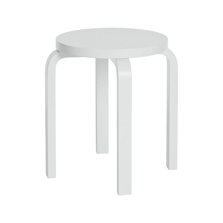 Stool E60 pall 4 st ben - Vit lack - Artek