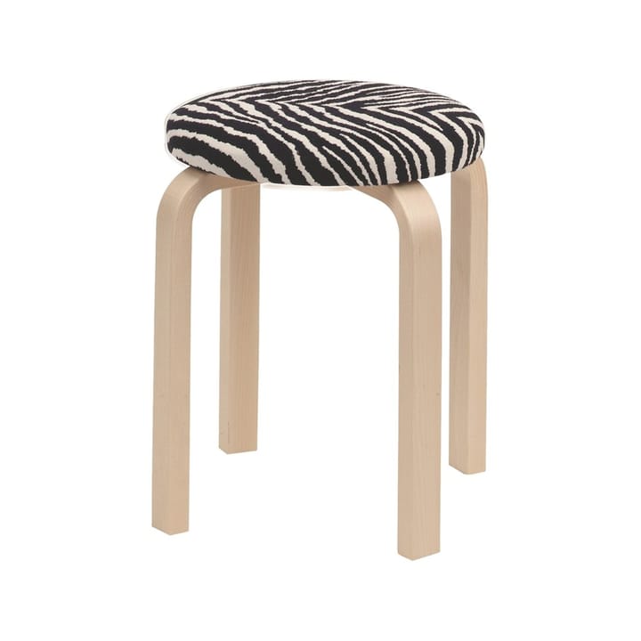 Stool E60 pall 4 st ben - Zebra-Björk - Artek