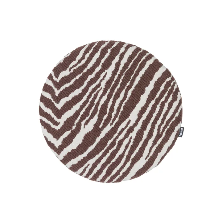 Zebra sittdyna Ø34 cm - Brun-vit - Artek