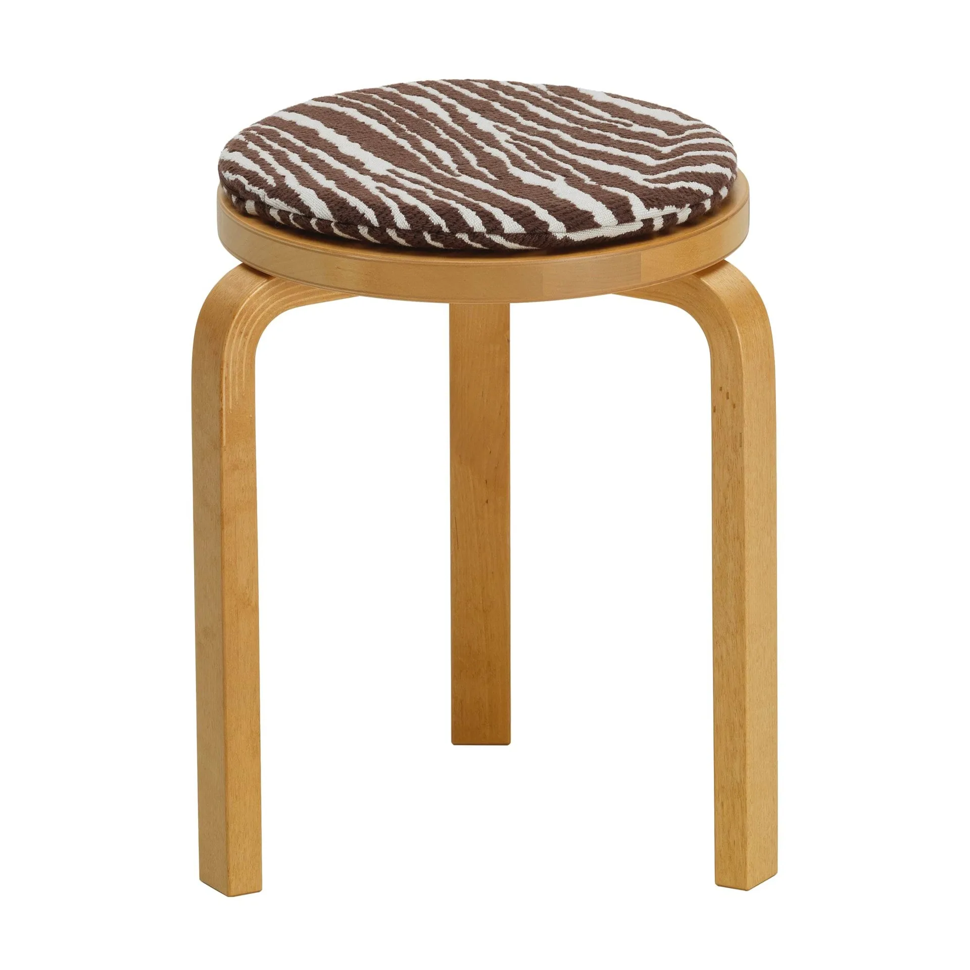 Zebra sittdyna Ø34 cm, Brun-vit Artek