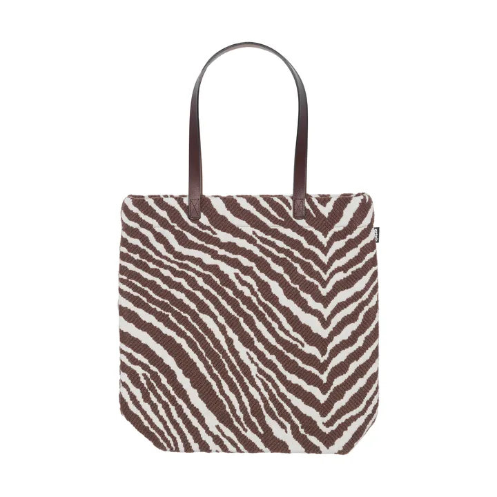 Zebra Tote Bag väska - Brun-vit - Artek