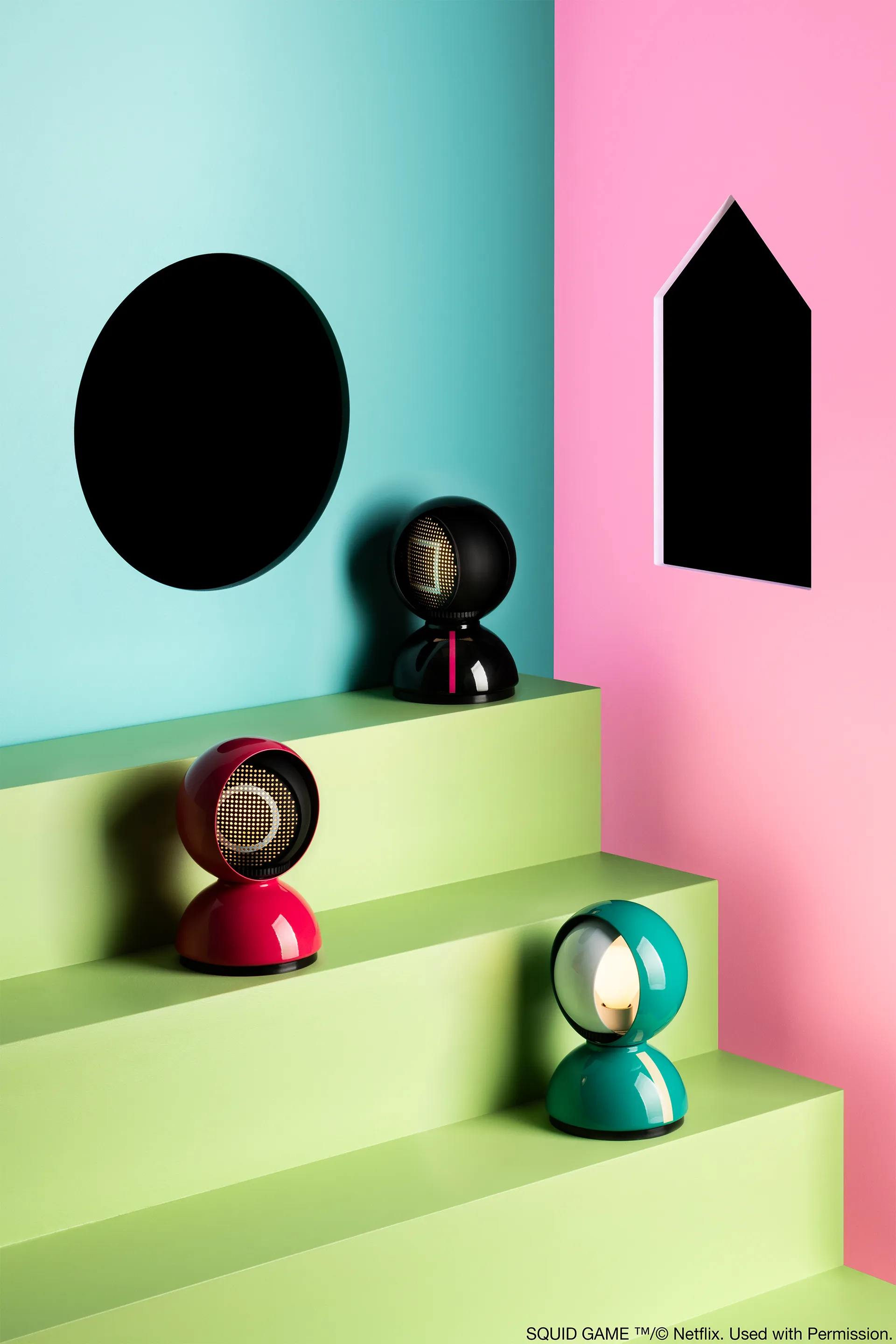 Eclisse x Squid Game bordslampa Special Edition, Player Artemide