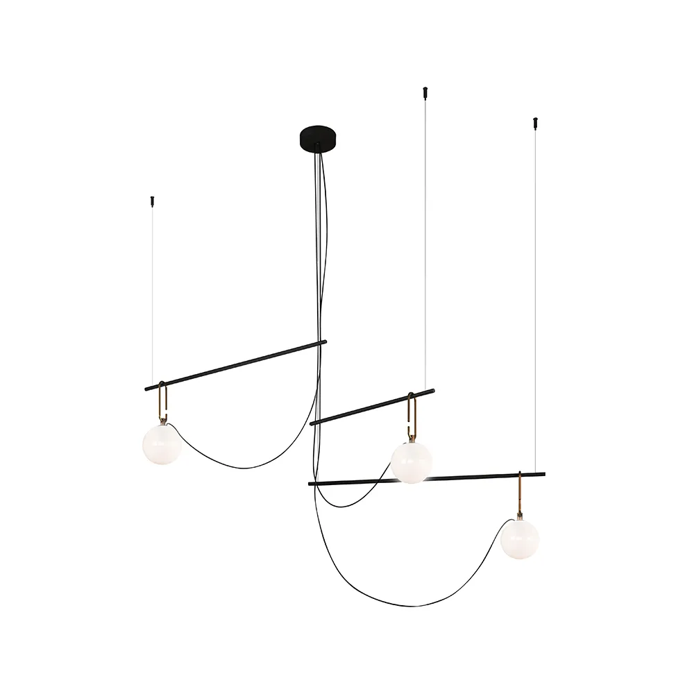 nh S3 14 pendel, Black-brass Artemide