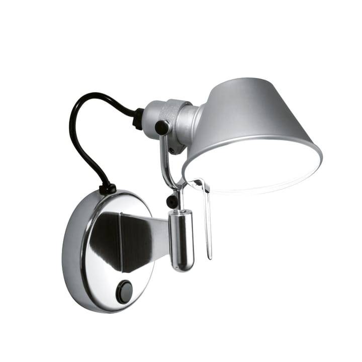 Tolomeo Micro Faretto vägglampa - aluminium, med on-off knapp - Artemide