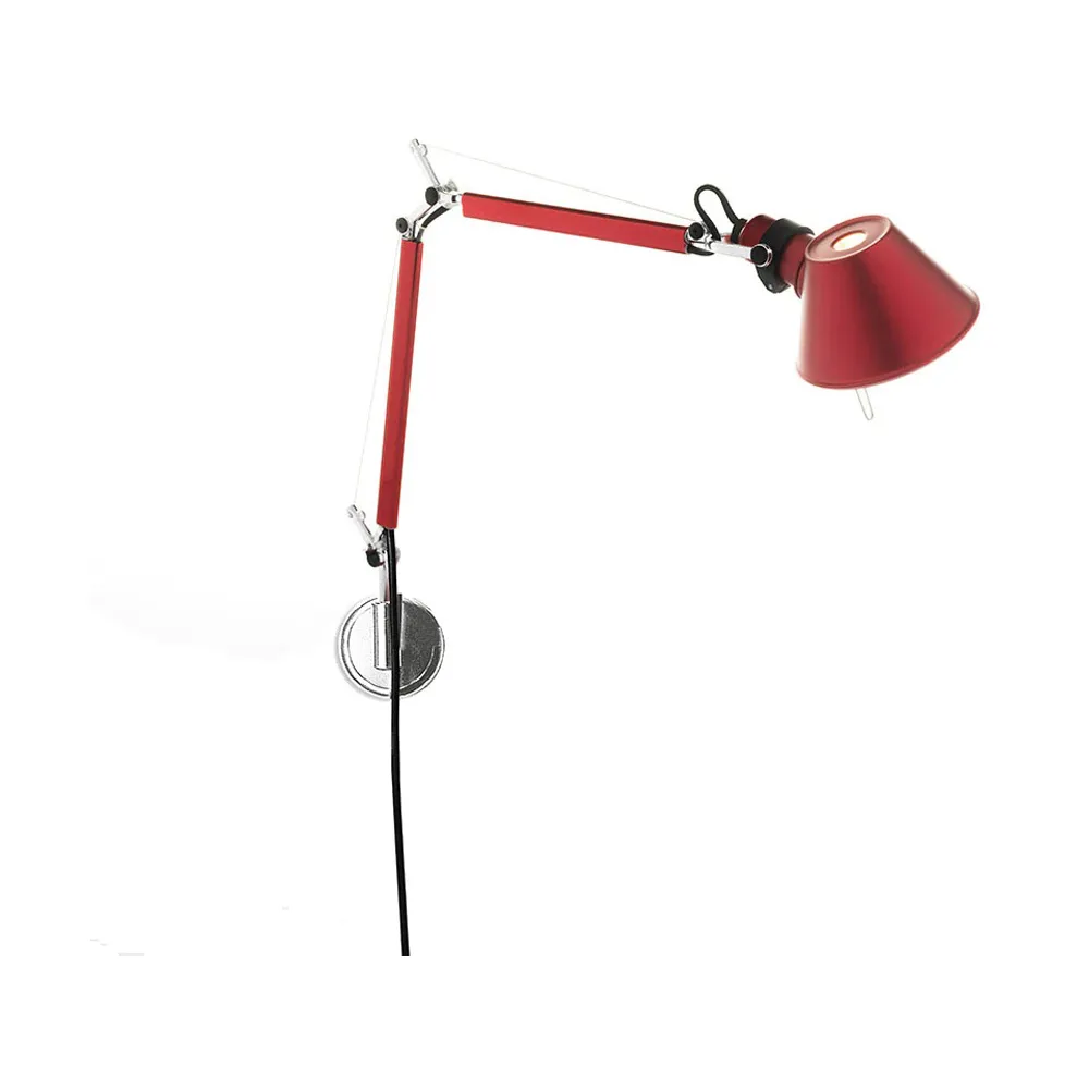 Tolomeo Micro vägglampa - Anodized red,  Artemide