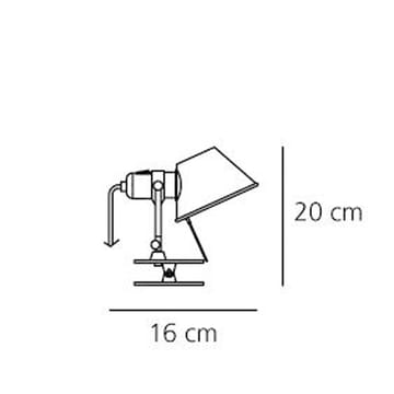 Tolomeo Pinza Micro vägglampa - Aluminium - Artemide