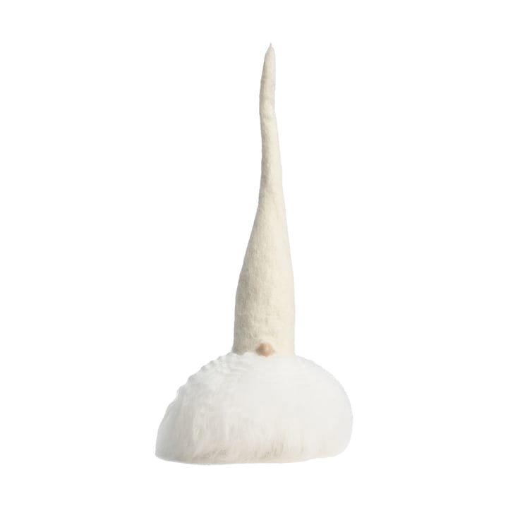 Skäggtomte, vit/vit, liten Åsas tomtebod