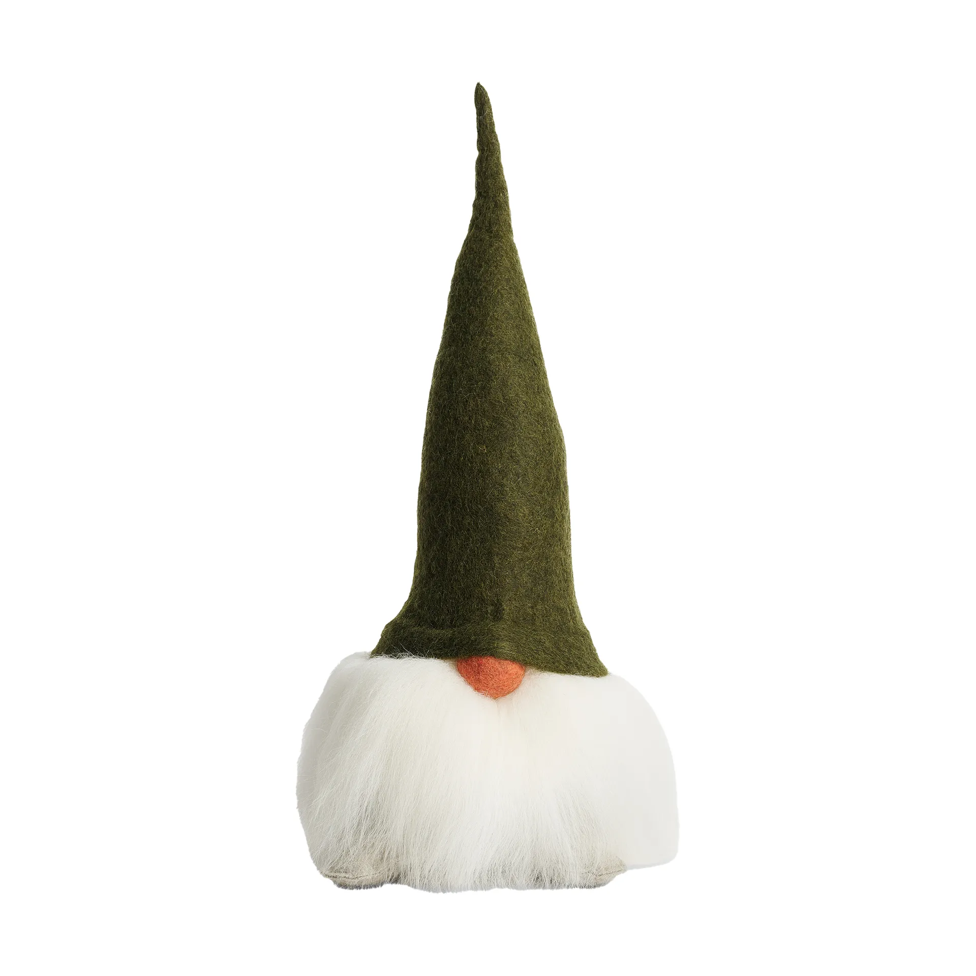 Verner tomte, grön/vit Åsas tomtebod