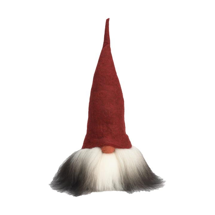 Verner tomte, röd/grå Åsas tomtebod