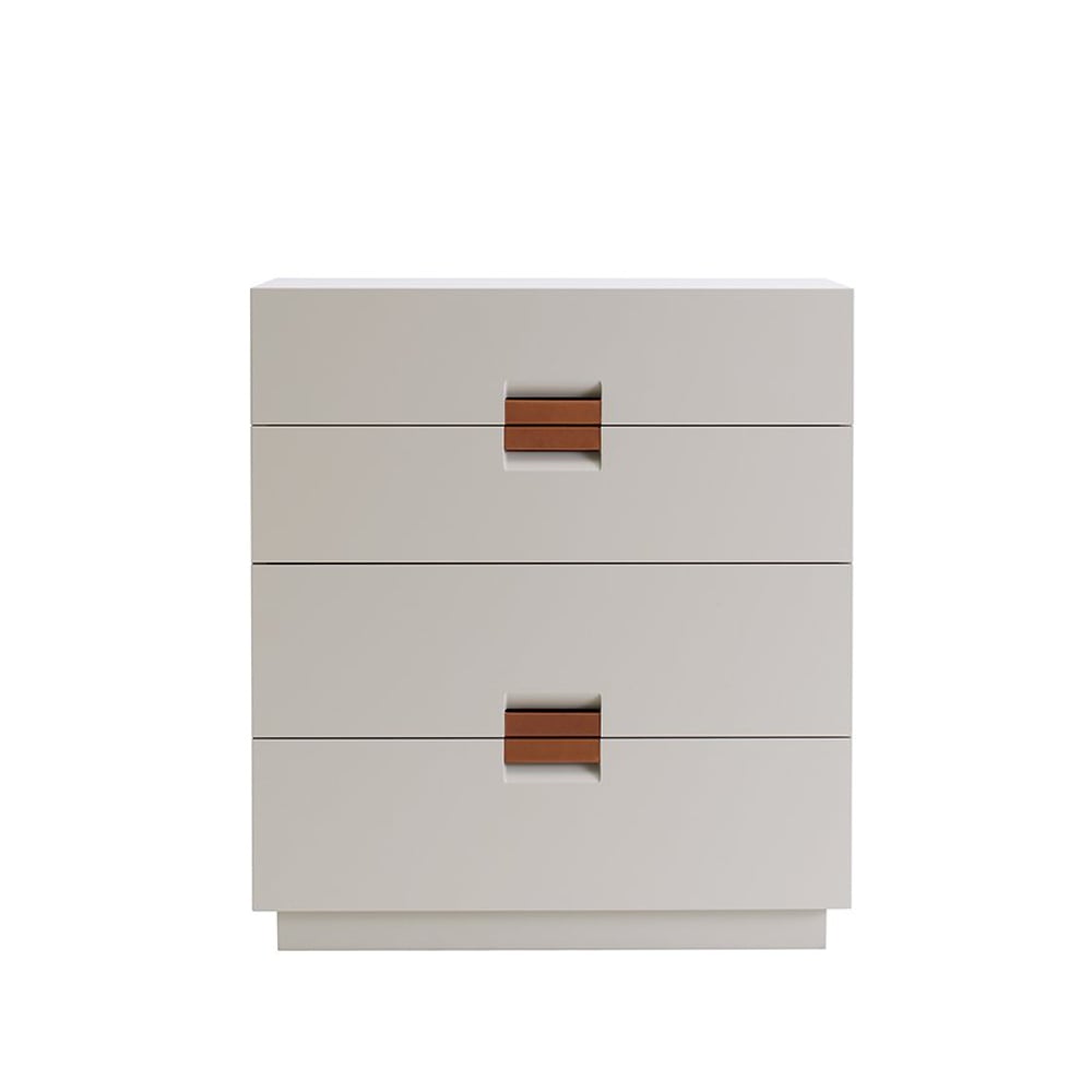 Asplund Frame medium byrå dark sand, läder cognac | Skandinavisk Design | Byråer | Beige