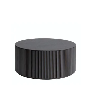 Grand Palais soffbord - ek mörkgrå betsad, stomme mörkgrå betsad ek - Asplund