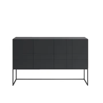 Kilt Light 137 sideboard - char grey, 3 dörrar - Asplund