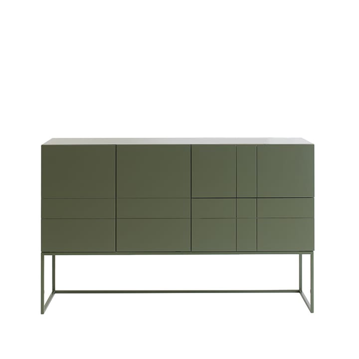 Kilt Light 137 sideboard - green khaki, 3 dörrar - Asplund