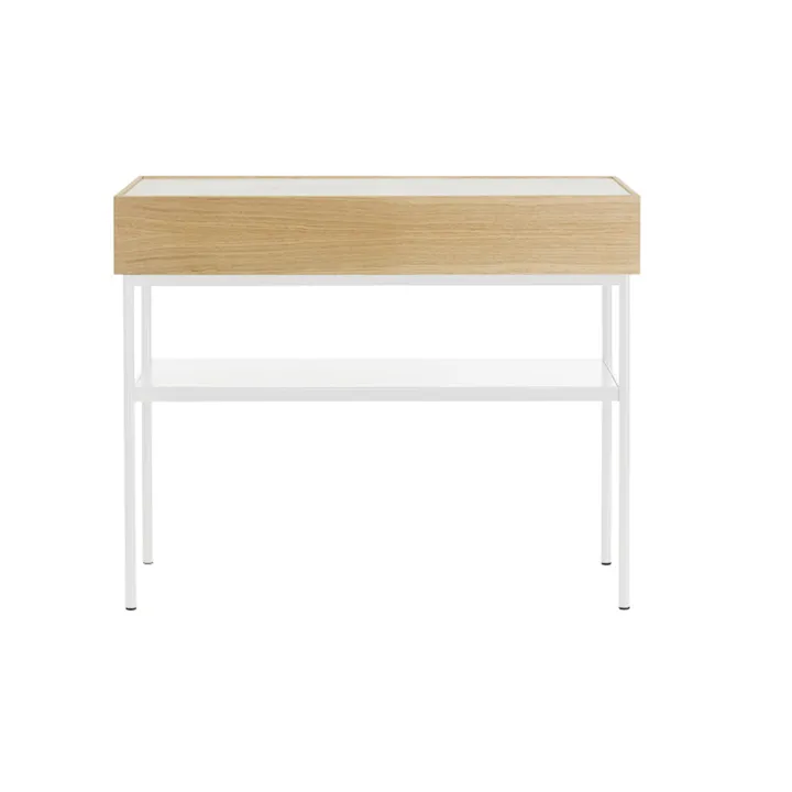 Luc 100 konsolbord - Vitbetsad ek-Carrara marmor, P2 - Asplund