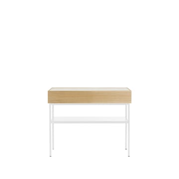 Luc 100 konsolbord - vitbetsad ek (p2), marmorskiva - Asplund