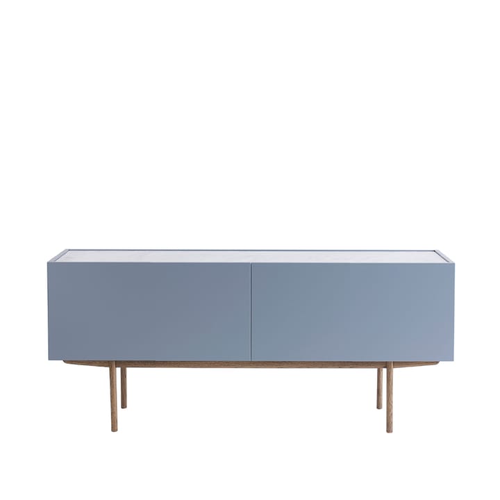 Luc Deluxe 160 sideboard - nordic blue, topp carrara, ben p4, lådor - Asplund