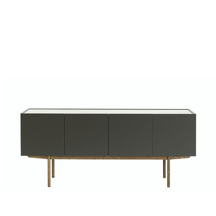 Luc Deluxe 160 sideboard, taupe, topp carrara, ben p6, dörrar Asplund